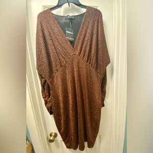 NWT Dolman Sleeve Retro 80's style midi Dress